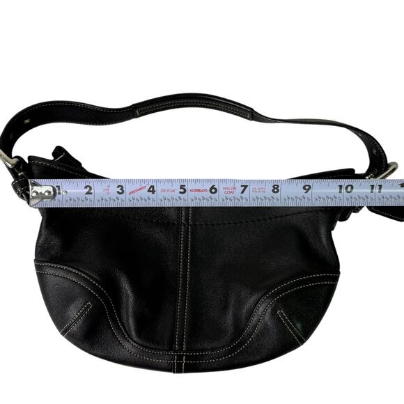 Coach 9541 Soho Small Hobo Black Leather Bag Purse Shoulder Bag Y2K Vintage - Picture 5 of 16